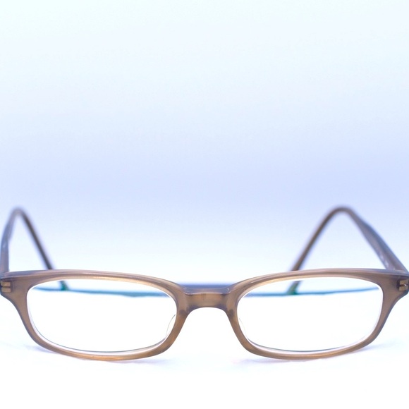 Vintage Oliver Peoples Zuko SMK Green Brown Grain Made in Japan - Picture 1 of 10